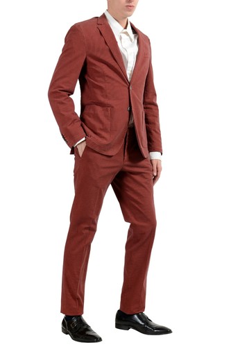 Pre-owned Hugo Boss "hanry-d" Men's Slim Stretch Two Button Suit Us 38r It 48r In Multicolor