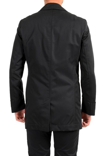 Pre-owned Hugo Boss Men's "midais1941" Black Button Down Jacket Coat