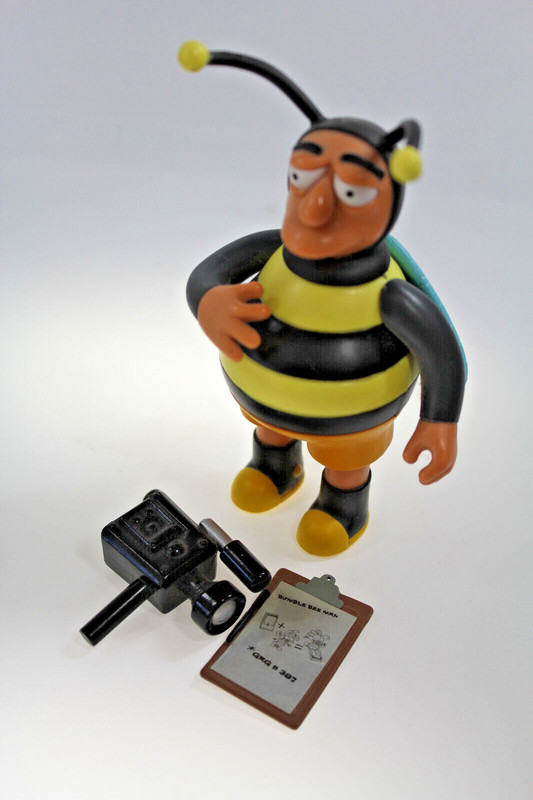 Simpsons Playmates Inter Active Figur Bumble Bee Man  Wos