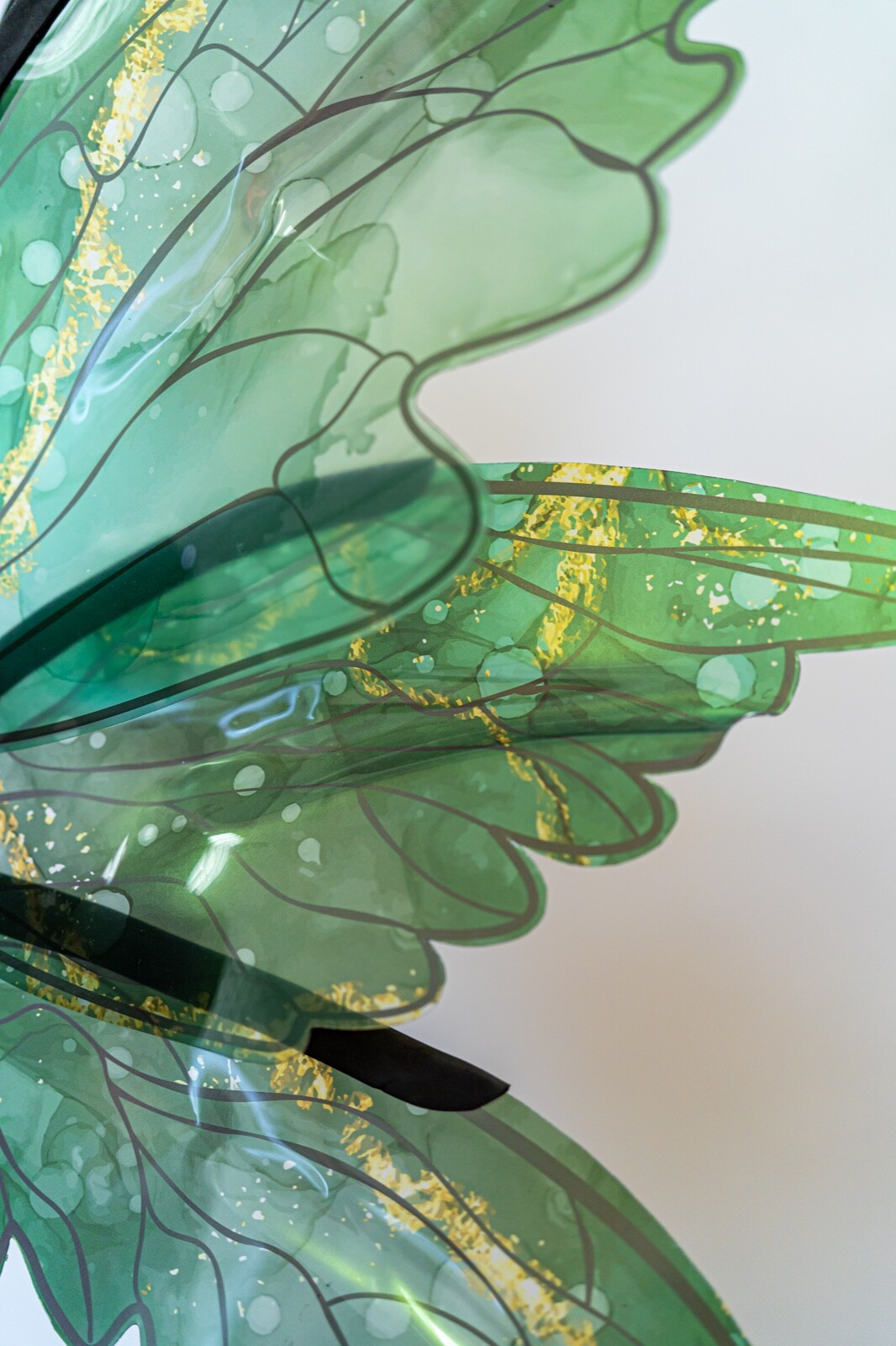 Green Fairy Wings Costume For Adult Butterfly Elf  Cosplay Iridescent Halloween