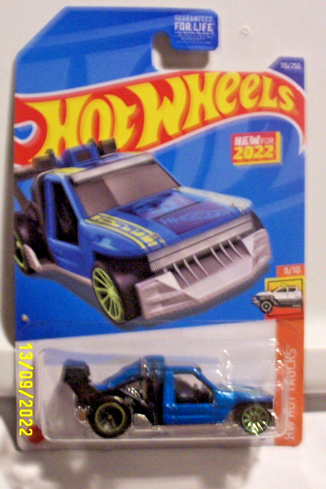 Blue Toyota Hilux #115 Hw Hot Trucks 8/10 Nip