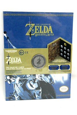 Legend of Zelda Breath the Wild Coin Collector's Album with Coin New Sealed 2018