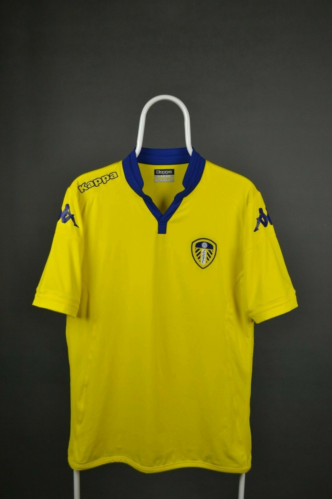 Leeds United 2015 2016 away shirt Kappa Kombat soccer jersey size L LARGE | Leeds United Merchandise