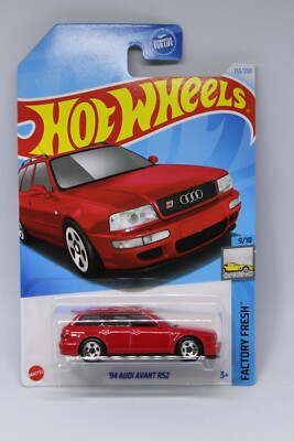 2024 HOT WHEELS  94 AUDI AVANT RS2 RED FACTORY FRESH CASE F MOC NIP
