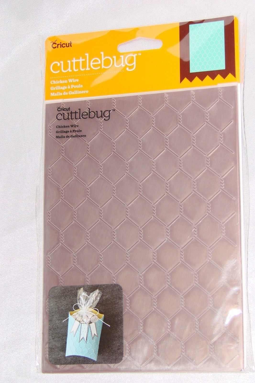 NEW Chicken Wire Cricut Cuttlebug Embossing Folder 5x7 Country Farm Scrapbooking