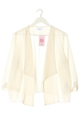 ZIZZI Veste chemisier Dames Veste T EU 36 blanc cassé style décontracté