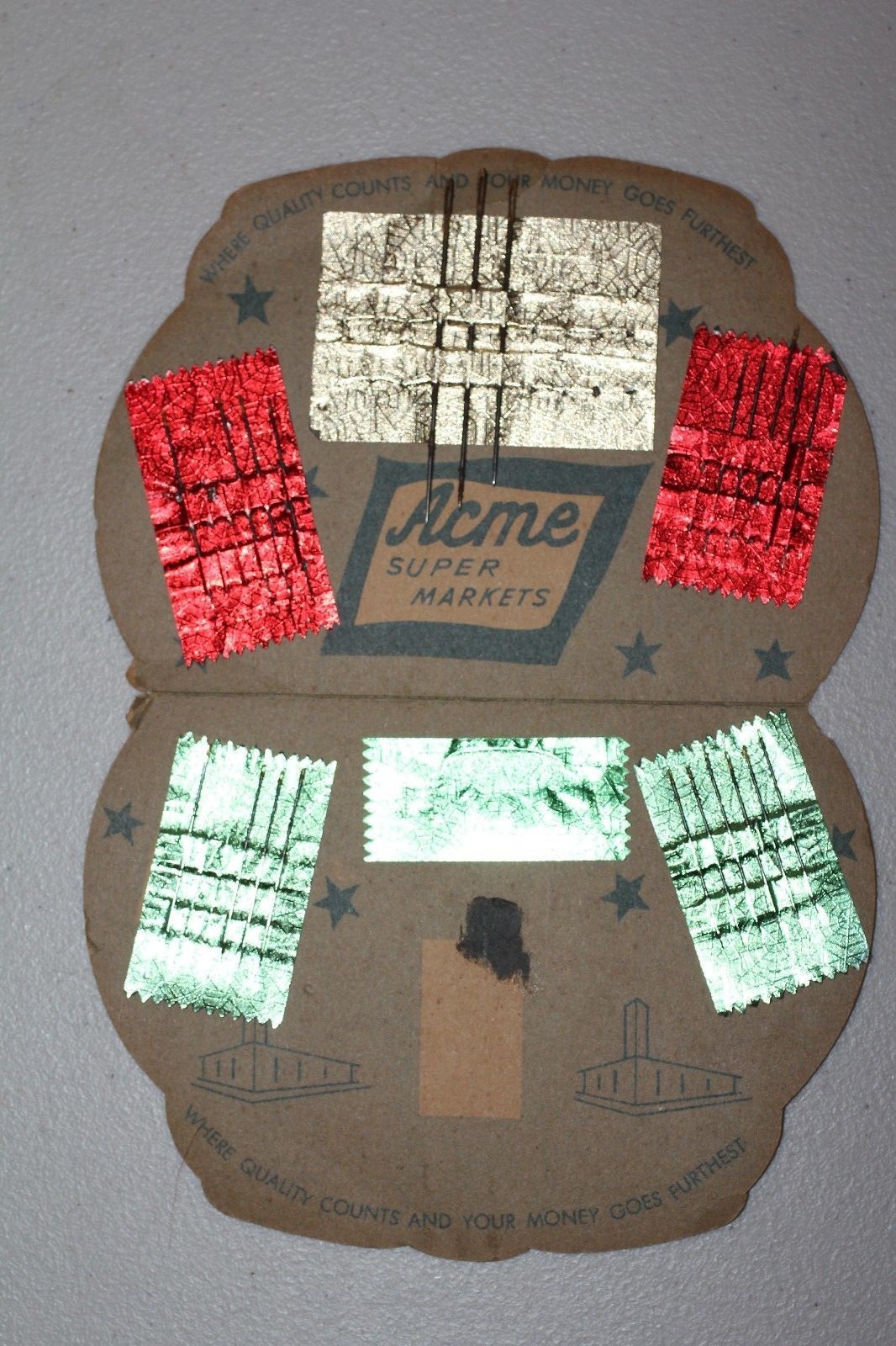 Vintage Needle Book ACME SUPER MARKETS made in West Germany (Lot#858)