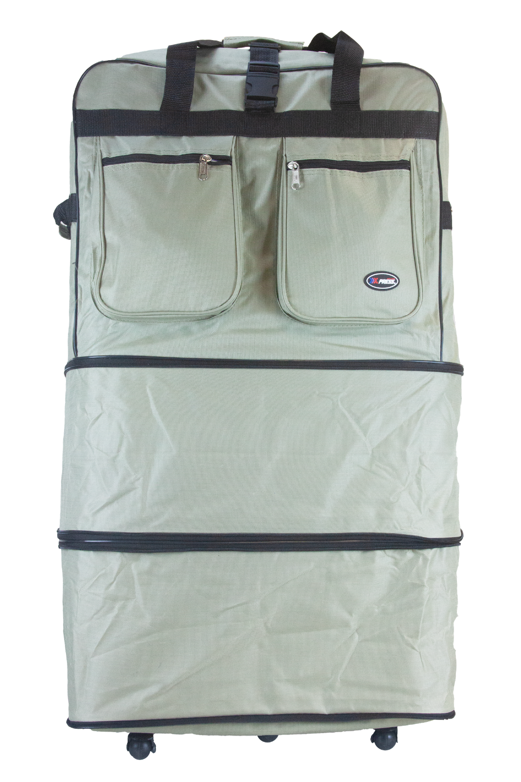 30"/36"/40" Expandable Rolling Duffel Bag Wheeled Spinner Suitcase Luggage     