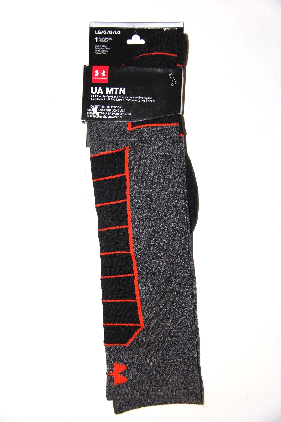 Under Armour UA MTN Performance OTC Ski Snowboard Sock - Adult Large LG - NEW