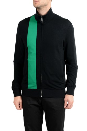 Pre-owned Versace Men's Wool Reversible Full Zip Windbreaker Jacket Us M It 50 In Multicolor