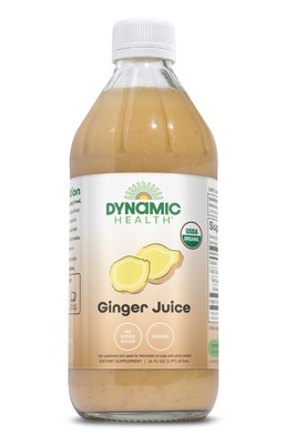 Сертифицированная органическая жидкость Dynamic Health Ginger Juice, 16 жидких унций