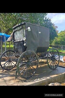 Amish-made Horse Buggy Carriage, Reins, Headstall, Harness, Etc 