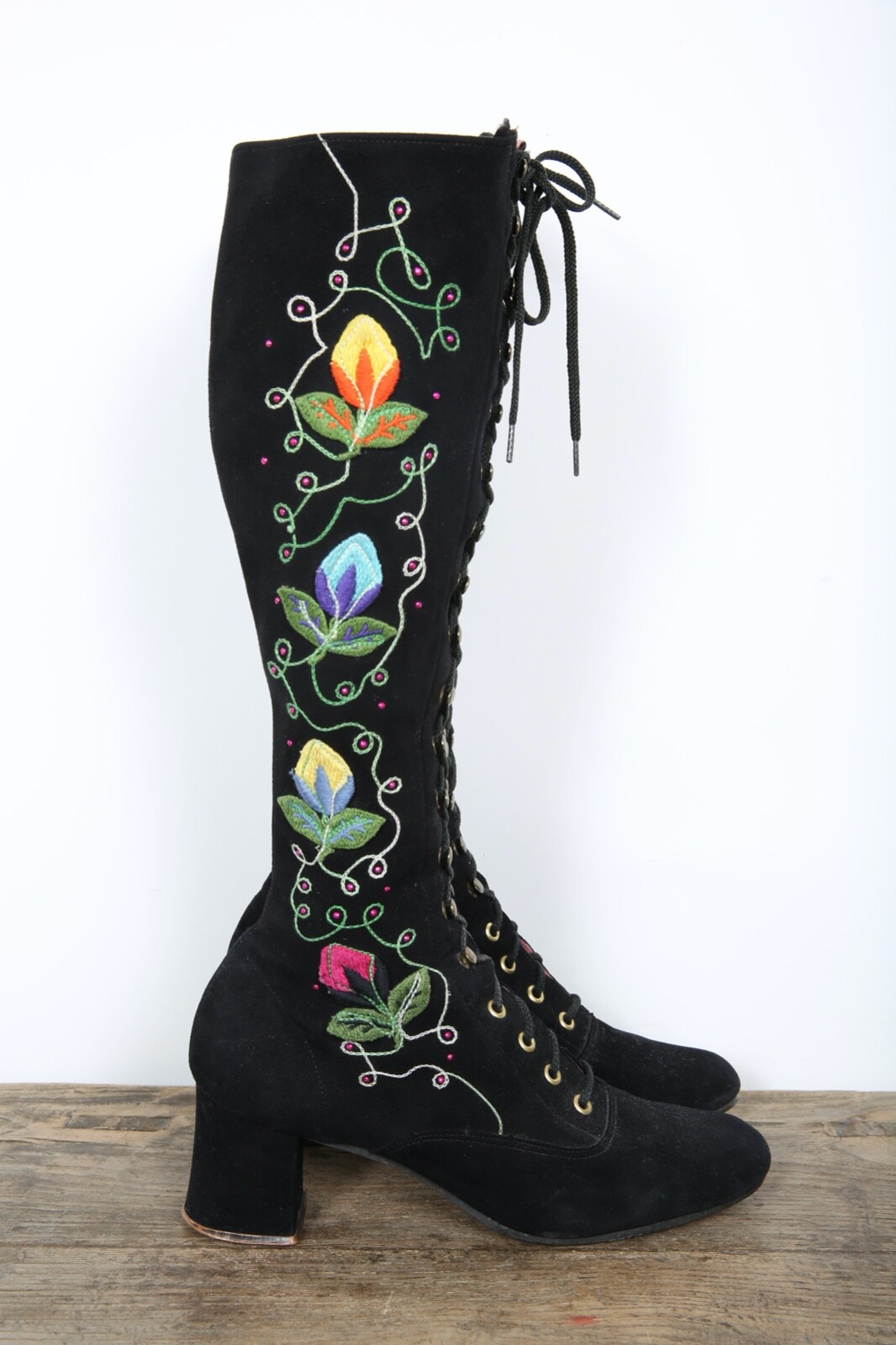 60s Vintage MASON社製 Lace up boots Vintage 1960's Boots, Rugged Vintage Lace-Up Leather Boots