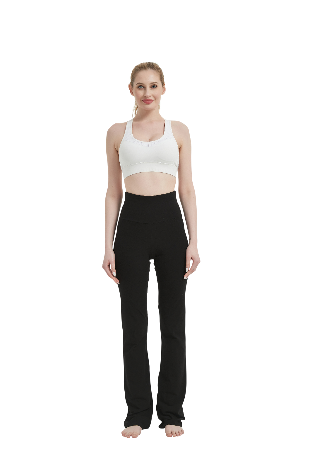 Cotton Spandex High Rise Bootcut Flare Yoga Pants Legging  S-4XL(28"-36" Inseam)