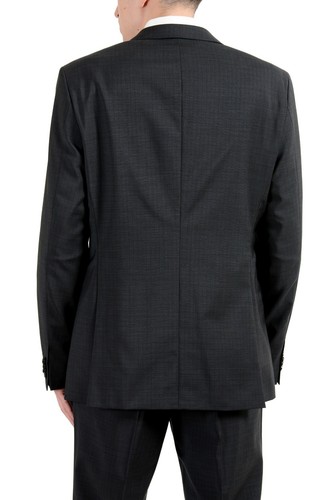 Pre-owned Hugo Boss "c-jeffery/c-simmons" Men's 100% Wool Two Button Suit Us 40l It 50l In Gray