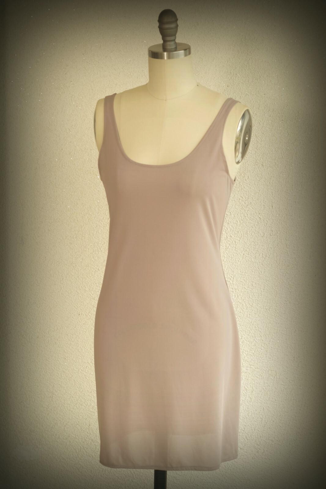 CYNTHIA ROWLEY USA Size 6 VINTAGE 1980s Beige Tunic Slip