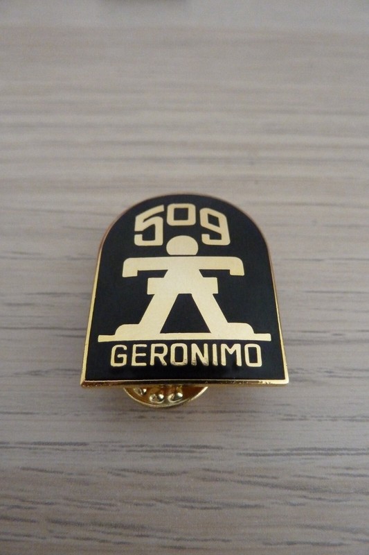 Original Insigne Militaire 509th Regimement Infanterie Geronimo* Us Army Tbe