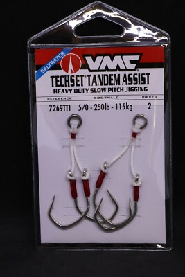 VMC 7269TTI TechSet Heavy Duty Tandem Assist - Size 5/0 - Pack of 2 Hooks