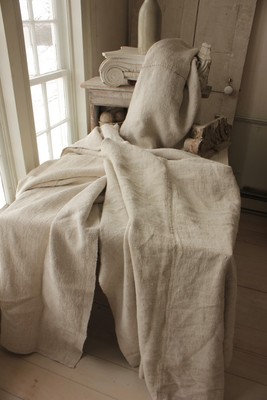 Antique Hemp Linen upholstery fabric 3 WASHED Sheets 15 POUNDS material to sew