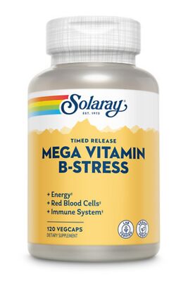 Solaray двухступенчатая капсула Mega B-Stress 120