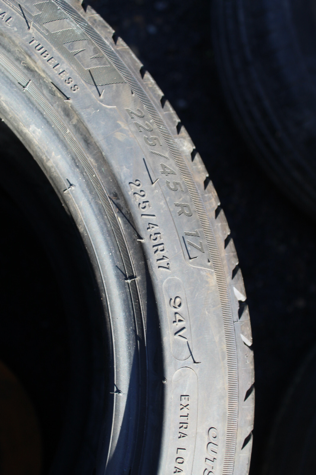 225 45 17 Michelin, Primacy 4, XL, S1 94V, x1 Single Tyre 6.2mm (F1_tyres) L3056