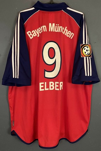 BAYERN MUNICH 1999/2001 ELBER SOCCER FOOTBALL SHIRT JERSEY TRIKOT SIZE 2XL XXL