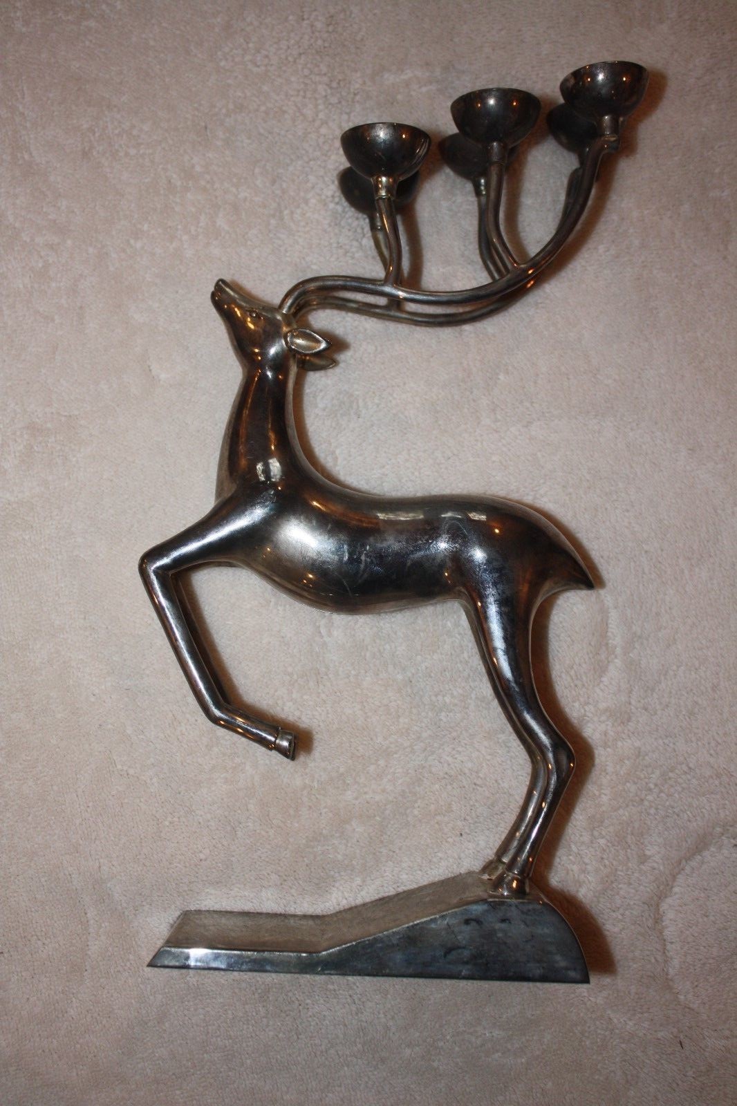 GODINGER Silver Art Salt and Pepper Shakers Reindeer Candle Holder Berry Bowl P1