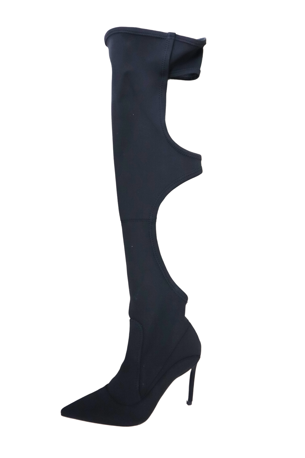 Good American THE OFFLINE OVER THE KNEE BOOT GA041N-X BLACK001 Size 7 1/2