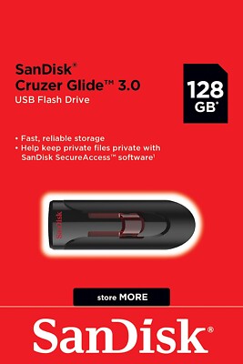 SanDisk Cruzer Glide 3.0 128GB USB 3.0 Flash Drive - SDCZ600-128G-G35