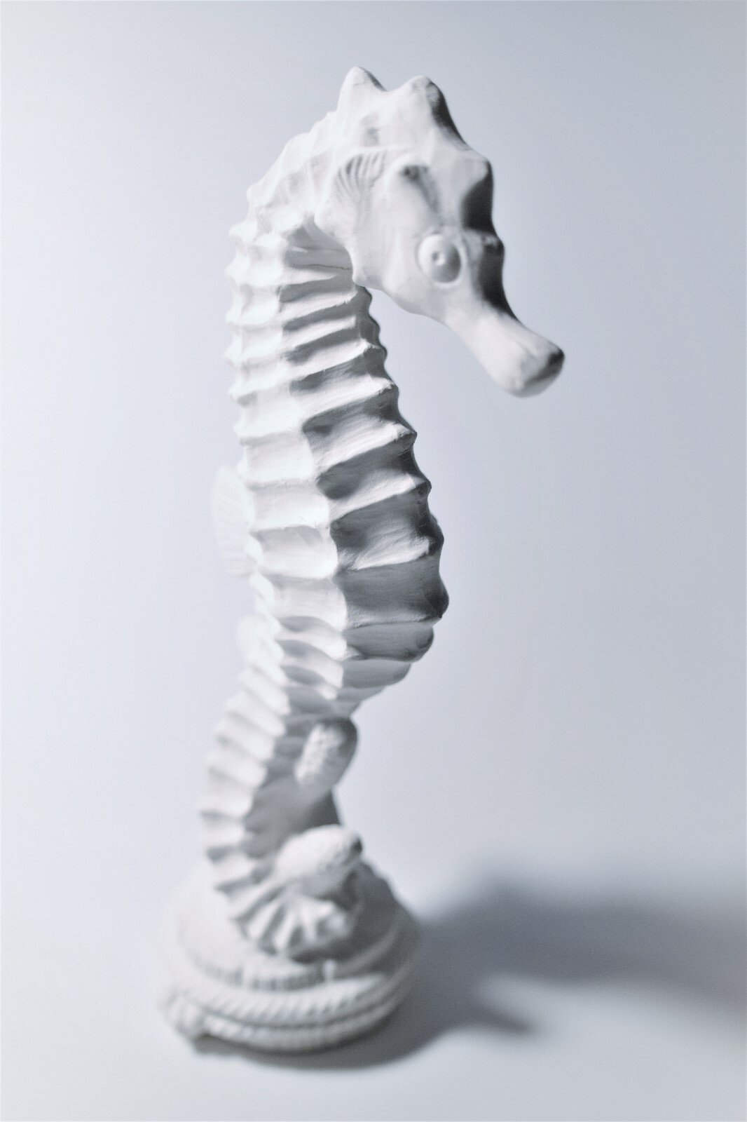 Seahorse.Ready to Paint Ceramic Seahorse Figurine.