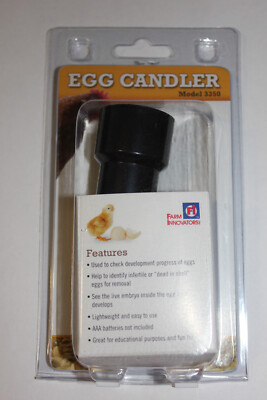 FARM INNOVATOR 3350 CHICKEN POULTRY EGG INCUBATOR BATTERY LED CANDLER LIGHT LAMP