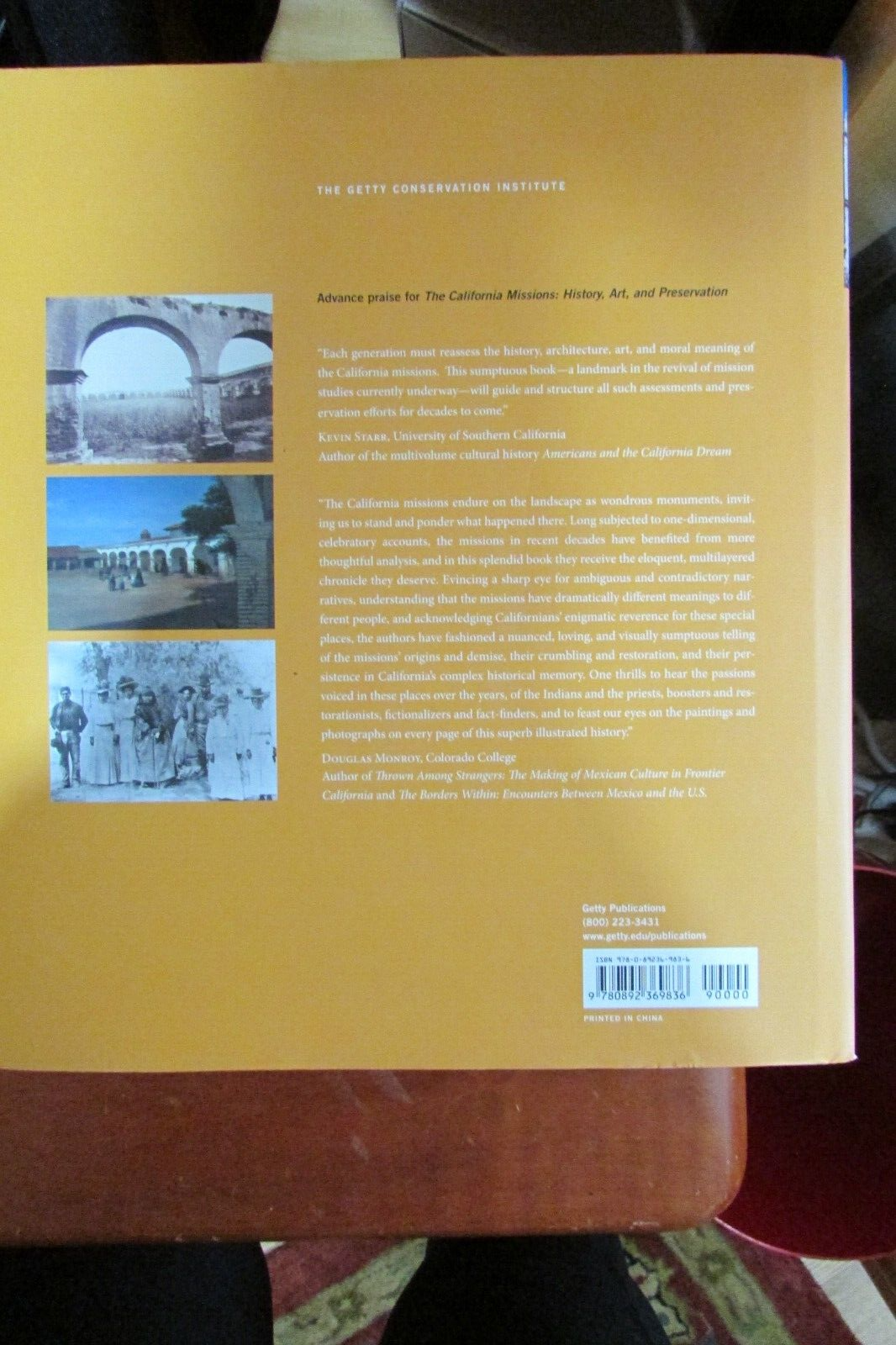 The California Missions~History, Art,and Preservation~Hardback~9780892 Brand New