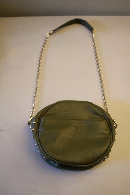 Izzy & Ali Round Moss Green Purse W/ Goldtone Accents