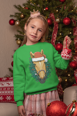 Christmas horse cheap sweater