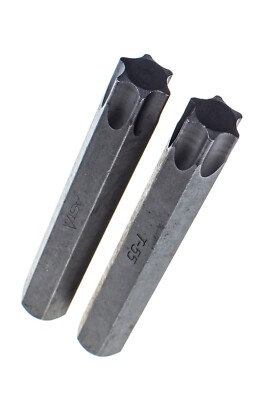 ASTA T55 Torx TX-Star 10mm Hex Insert Bit S2 Steel 75mm Long Pack of 2 8950655