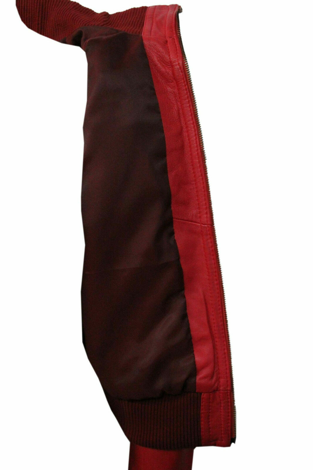 KING LEATHERS NEU DAMEN ECHT LAMMLEDER 100% LEDERJACKE BIKER SLIM FIT ROT MANTEL TASCHE