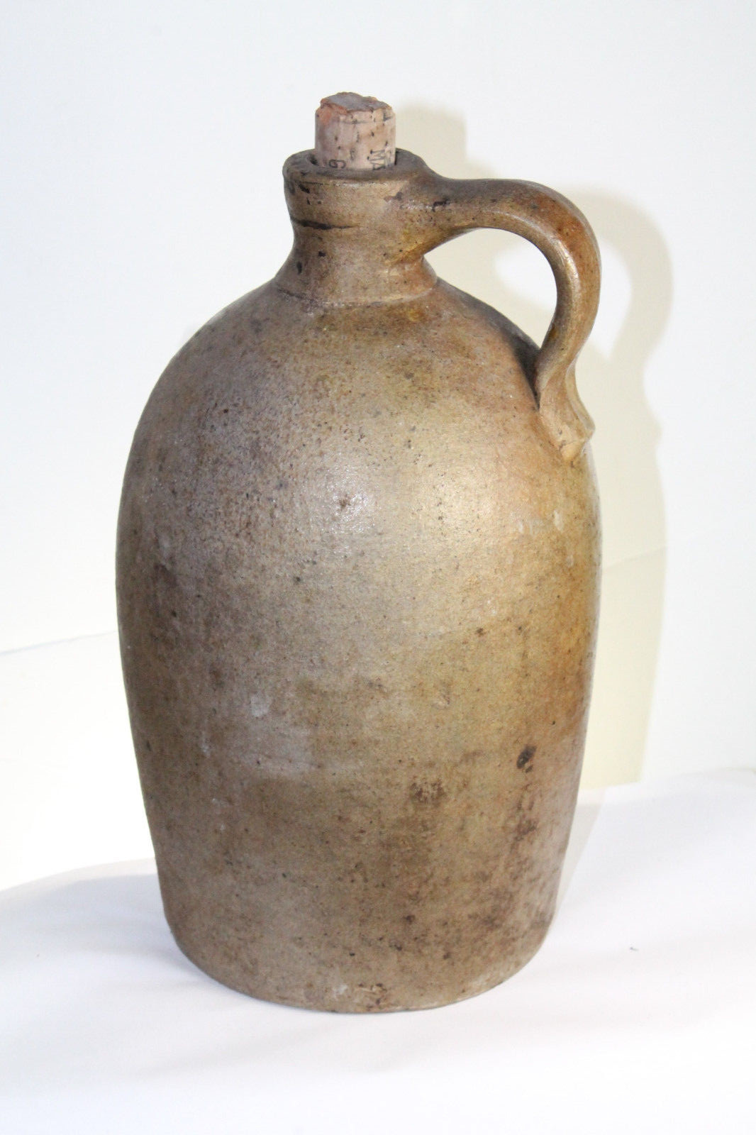 ANTIQUE SOUTHERN POTTERY JUG 1/2 GALLON 9 1/2''