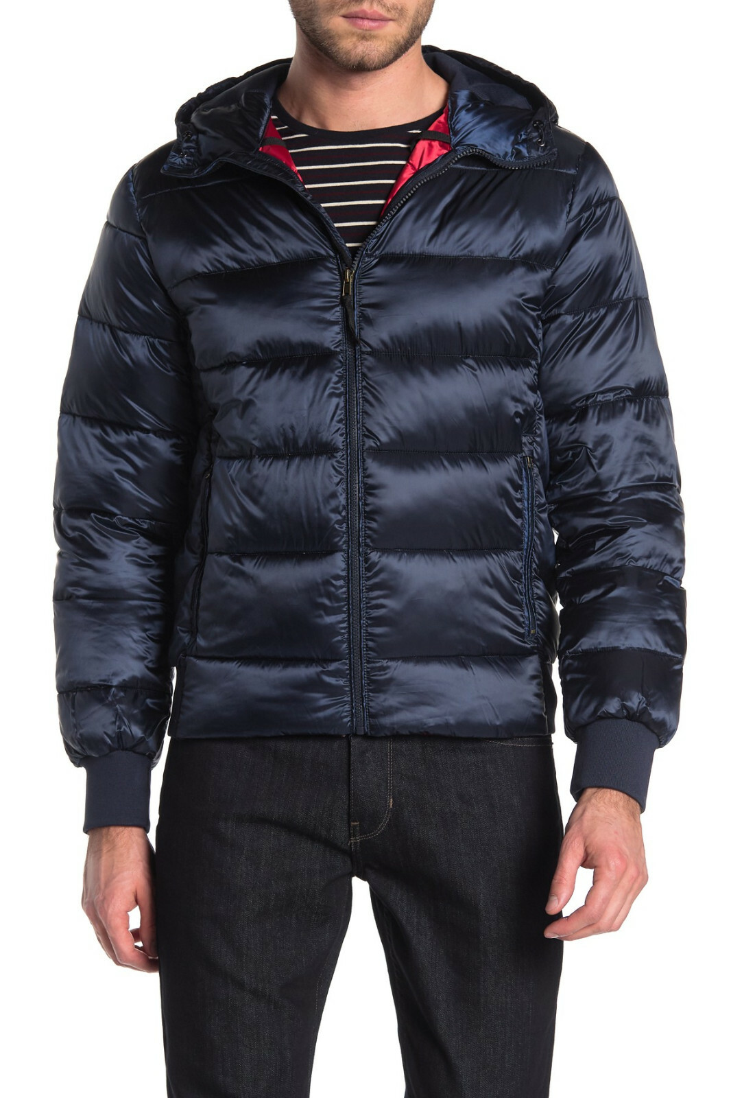 $398 Slate & Stone Hooded Down Jacket,NAVY,L | eBay