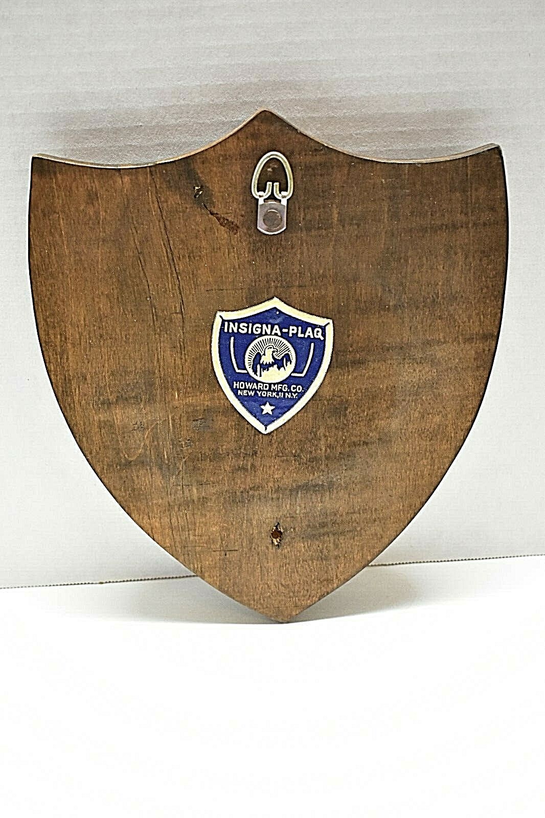 Antique United States Air Force Metal Plaque Mounted on Hard Wood