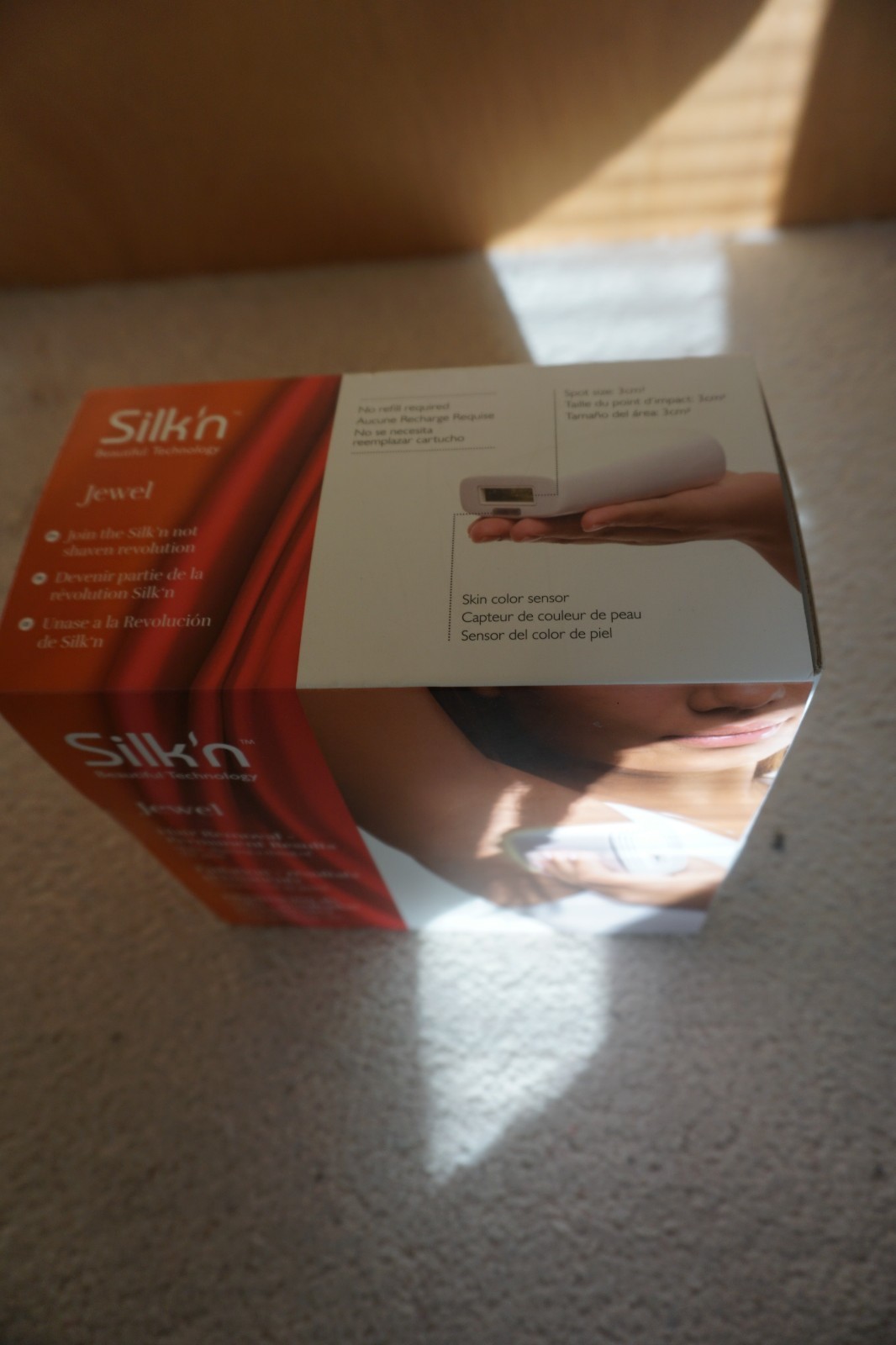 Silk'n Jewel Hair Removal Device Permanent Technology At Home Laser System