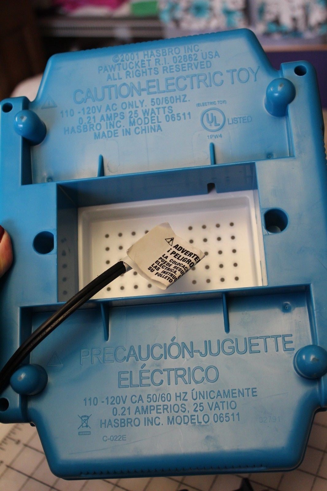 Hasbro LITE BRITE Cube - Includes Colored Pegs 4-Sided Play Model 06511 - WORKS