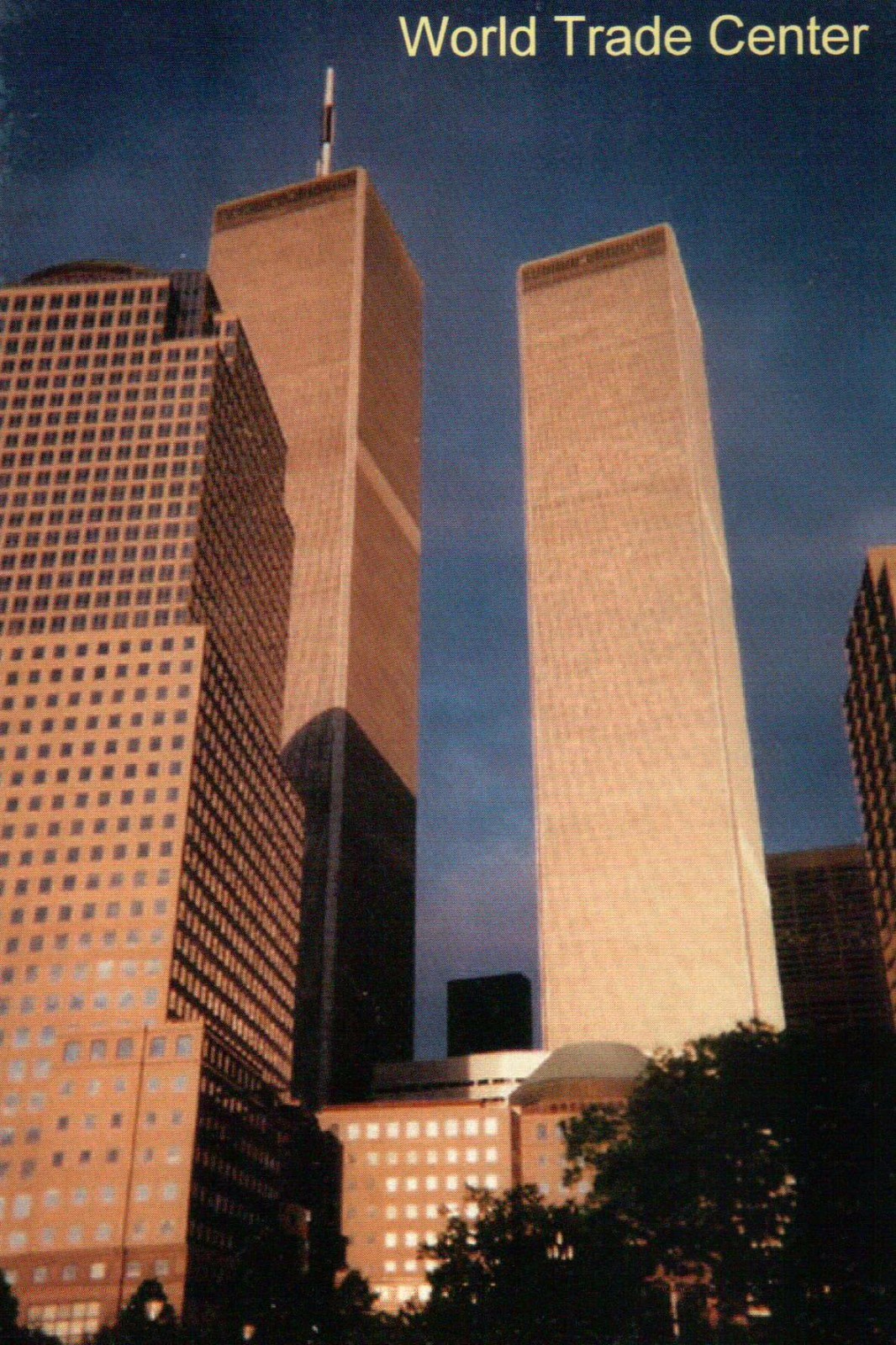 【ヴィンテージ】光る！ニューヨークEternal Twin Towers 額装 Vintage Electric Art Gallery Lighted Art New York City 