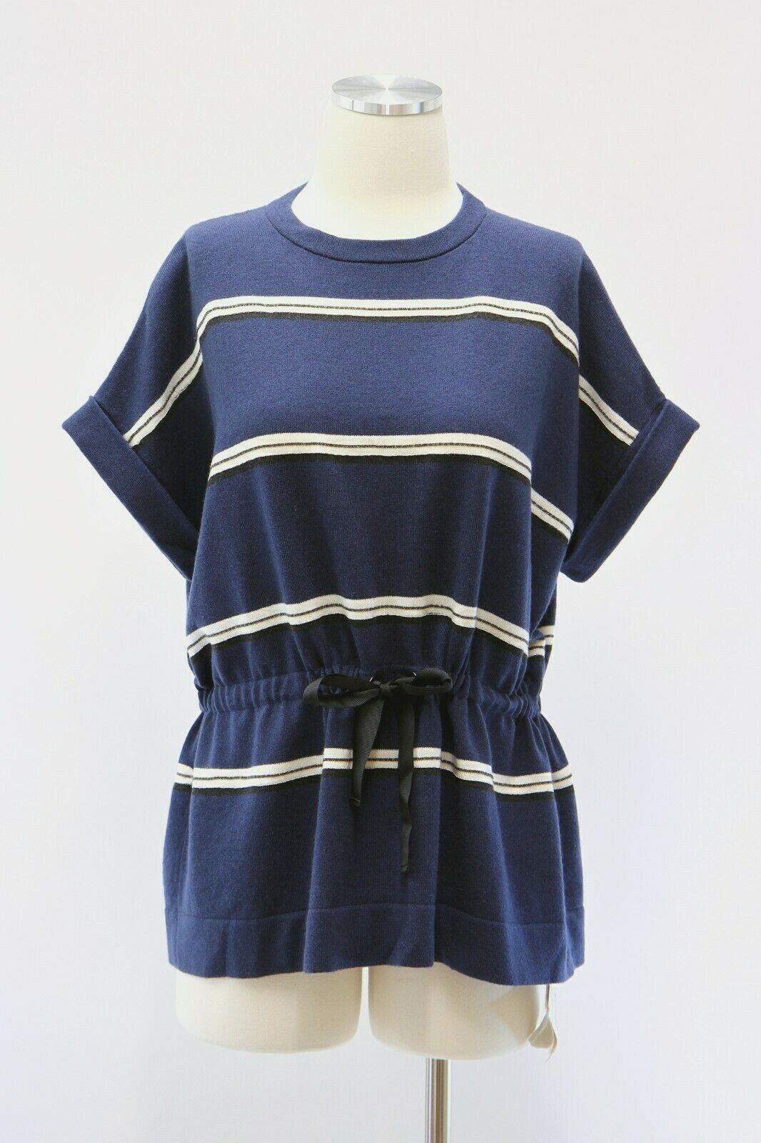 NWT $2695 Brunello Cucinelli 100% Cashmere Monili Striped NWT $2695 Brunello Cucinelli 100% Cashmere Monili Striped