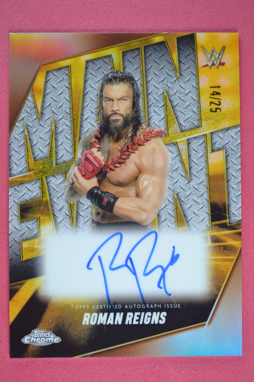 パリコレクション Roman Reigns Autographs Event Main WWE Chrome Topps 2025 その他