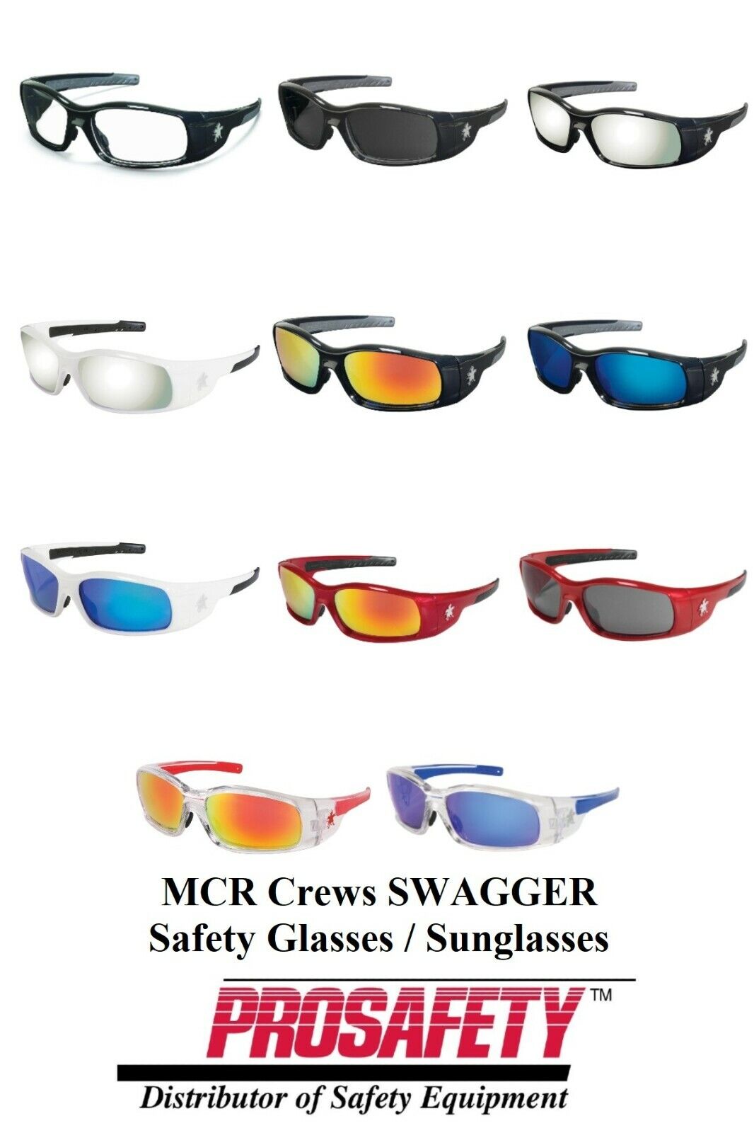 Safety Glasses Protective Work Eyewear Uv Ansi Z87+