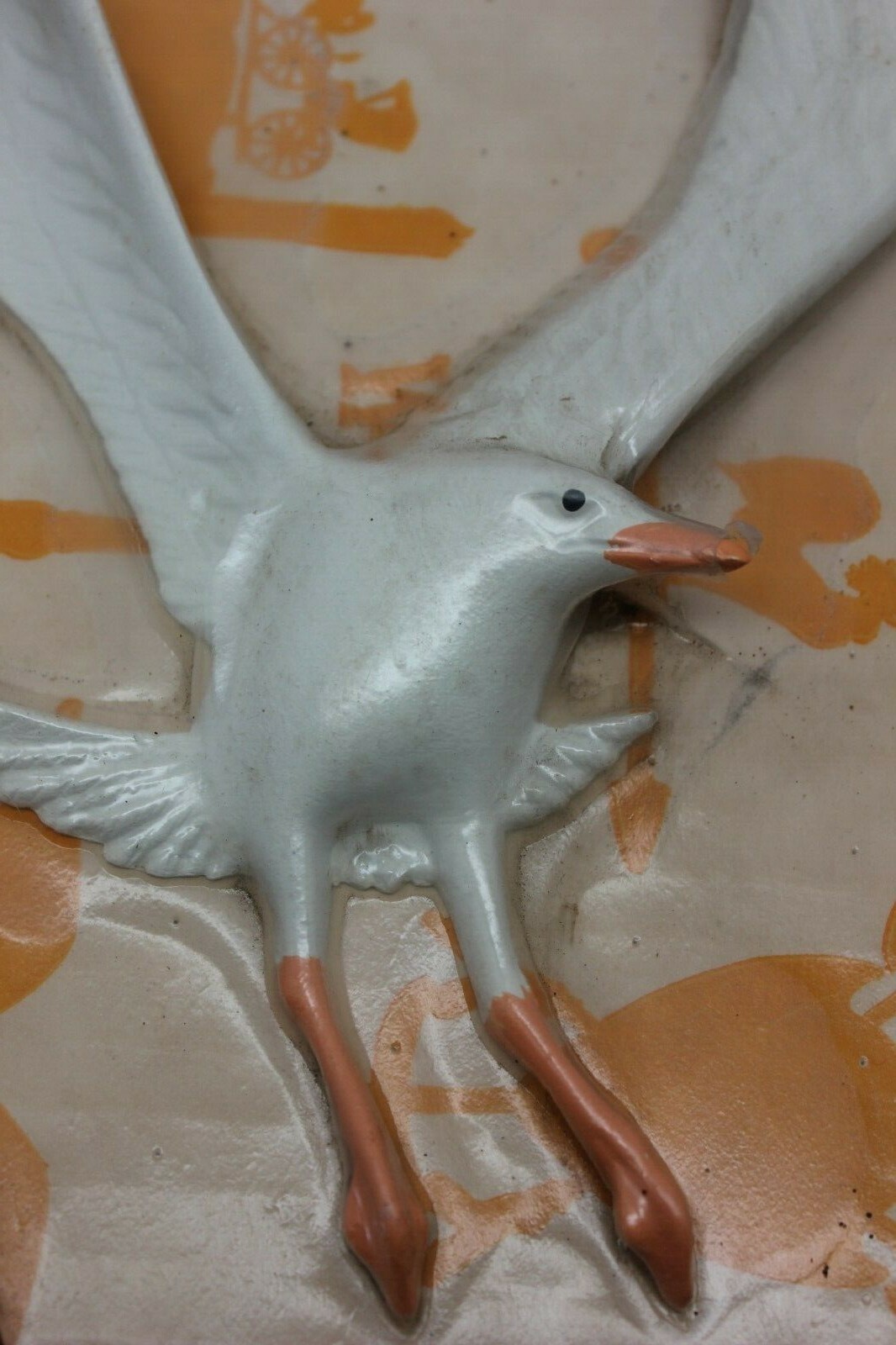 Vintage Mid Century Whitehall Forge Cast Aluminum Seagull Wall Plaque, NOS #3