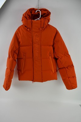 Trapstar Womens Hyperdrive Technical Orange Puffer Jacket Size XS