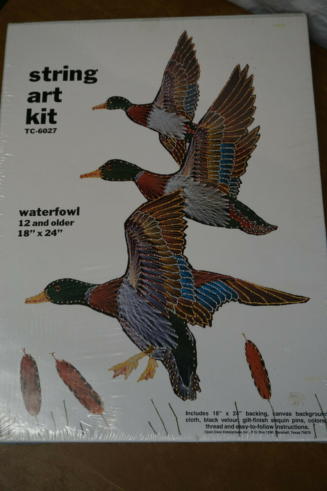 VINTAGE STRING ART KIT WATERFOWL MALLARDS 18