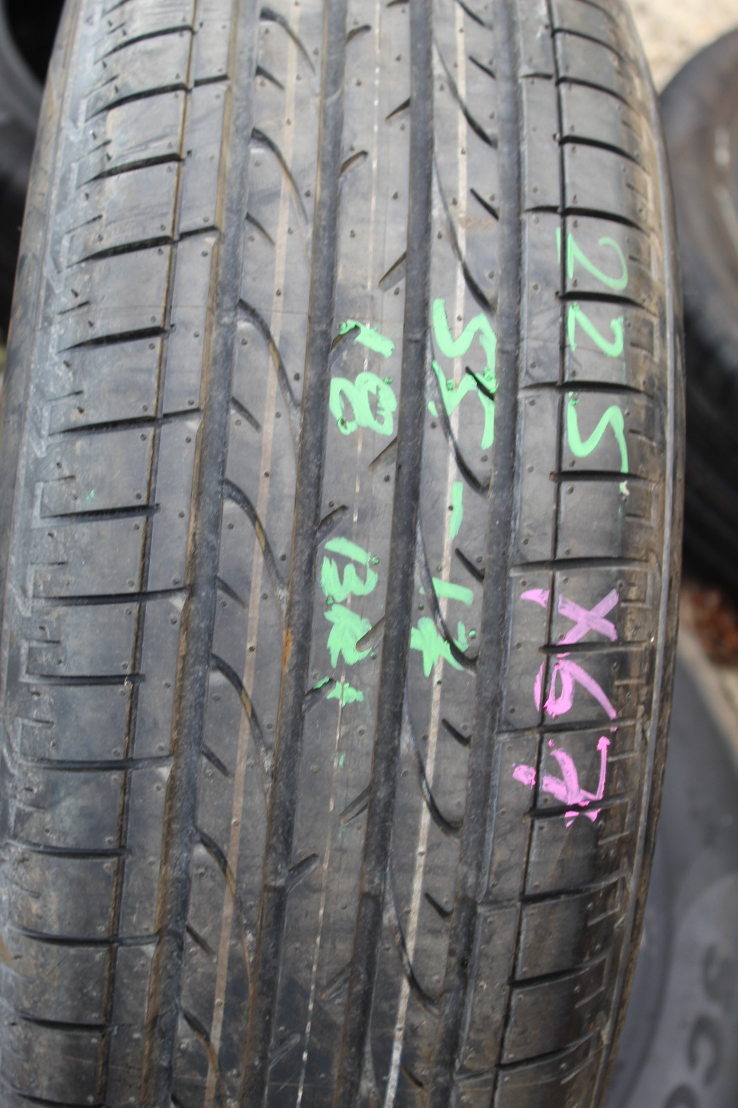 New 225 55 17 Bridgestone, Dueler HP Sport, 98V, x1 Single Tyre (F1_tyres) X67