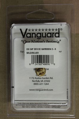 USCG US COAST GUARD REDUCED SIZE E-5 PO2 2ND CL PETTY OFFICER GARRISON CAP BADGE